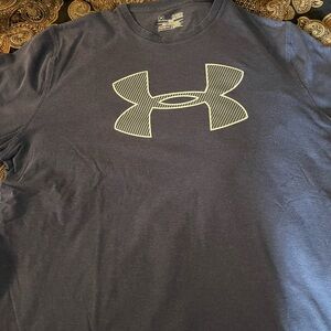 Under Armour Men's Dark Blue Tee with Logo